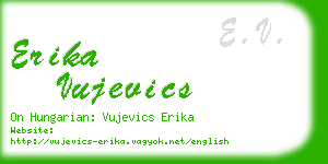 erika vujevics business card